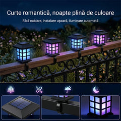 🛍️ Super Ofertă: 1+1 GRATIS! Lampă Solară LED de Exterior Tip Felinar cu Prindere Rapidă | Impermeabilă, 3 Culori