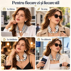 ✨ Colier cu Perle și Eșarfă Magnetică 2 în 1! Prindere Magnetică Rapidă · Design Detașabil · Eleganță Franceză și Stil Versatil! Oferta Specială 1+1 Gratuit!