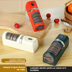 ⏳ Reducere de 40%! 🔪 Ascuțitor automat pentru cuțite de bucătărie ✨