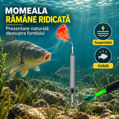 🎣 Rig Anti-Agățare Off-Bottom pentru Pescuit (Pachet 2 Pungi – 10 Bucăți Total) – Momeală Suspendată, Cârlige Iseama cu Spin (Mărimi 4# + 8#)!