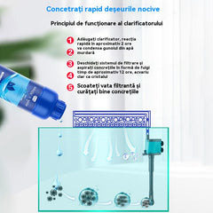 【3 sticle】🐠Purificator de apă pentru acvariu, o picătură curăță apa, purifică apa, sterilizează și curăță, regele apei.👍