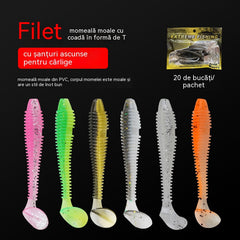(80 articole)🎣Momeală moale cu filet în formă de T