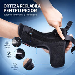 Recomandarea medicului：🪞 Recăpătă-ți mersul stabil și natural! Orteză profesională pentru picior căzut și deviații de gleznă – Cumpără 1 și primești 1 CADOU! 🦶✨