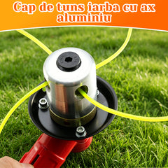 【Pachet cu 2 bucăți】Cap de Tuns Iarba din Aluminiu de Înaltă Calitate, Tambur pentru Motocoasă cu Fir de Nailon, Accesoriu Universal pentru Grădinărit