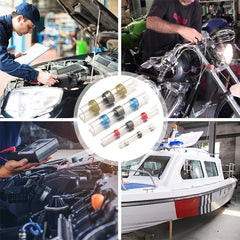 【100 bucăți】 Manșon de etanșare multifuncțional pentru repararea ruperii sârmei, kit conector de sudură termocontractabil conector de sârmă