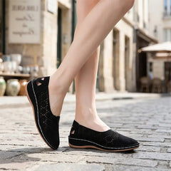 🥿 Pantofi de Vară Slip-On din Piele Naturală – Decupați și Respirabili, Talpă Anatomică Tip Pană, 5 Culori, Mărimi 35-43! ☀️✨