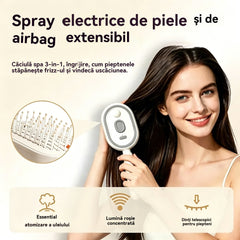 ⚡💨 Uscător electric cu pieptene de masaj și pernă de aer