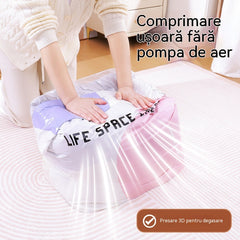 👕📦【cumperi 2, primești 1 gratuit – primești 3 produse】Pungi de compresie vidate pentru pilote și haine sezoniere (nu este nevoie să extrageți aerul)