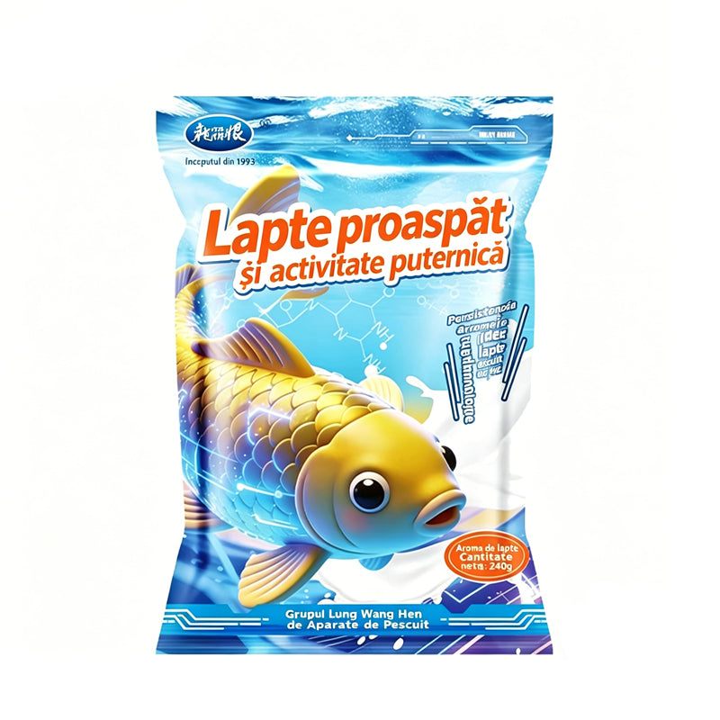 Momeală pentru pești de înaltă tehnologie, proteinele din lapte cu activitate ridicată atrag rapid peștii.