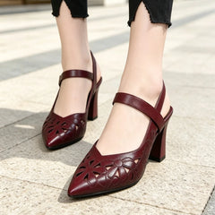 👠【Îți Evidențiază Instant Eleganța】Pantofi Fashion Uni cu Vârf Ascuțit și Toc Înalt