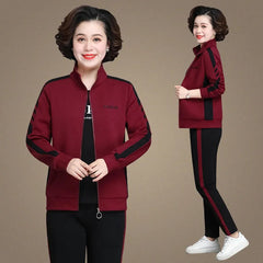 🔥【M-5XL】【Felső + Nadrág】😍 Új, stílusos őszi/téli melegítőruha, mindennapi viseletre alkalmas.