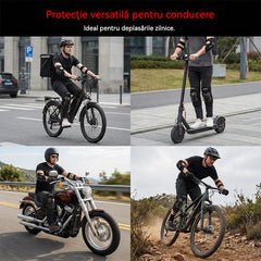 🛡️ Set de genunchiere și cotiere pentru motocicletă – Rezistente la impact, curele reglabile și căptușeală respirabilă – Protecție esențială pentru condus, patinat sau mersul pe bicicletă 💪