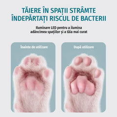 🐾 Aparat de tuns pentru animale de companie cu lumină LED