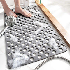 🛁【70x38cm】Covoraș de duș antiderapant și antibacterian🚿 Previne eficient căderile și rănile