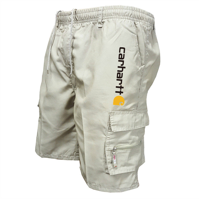 😎🩳Pantaloni scurți casual pentru bărbați, stil retro modern, cu buzunare multiple