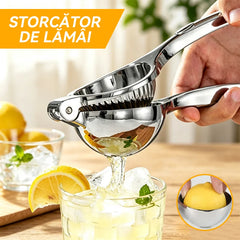 【2 buc】Limba Română: Storcător Manual de Citrice din Inox cu Diametru Mare – Presă Manuală Ergonomică pentru Lămâi și Portocale, Randament Maxim de Stoarcere