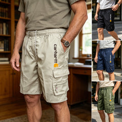 😎🩳Pantaloni scurți casual pentru bărbați, stil retro modern, cu buzunare multiple