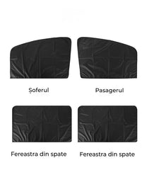 【Set 4 piese】Parasolare auto pentru reducerea căldurii și protecție solară