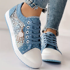 💕【35-42】2026 Pantofi de pânză casual din dantelă la modă