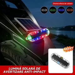 【Pachet de 5】Lumină de avertizare solară LED – anti-coliziune | Instalare fără cabluri