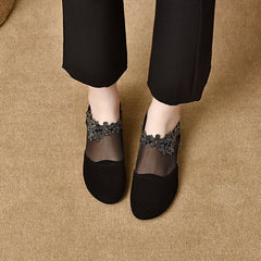 【50% OFF】🔥✨【35-41】🏆2026 új üreges hálós éksarkú puha talpú női magassarkú