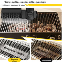 🧽✨Perie electrică pentru curățarea grătarului – îndepărtează rapid grăsimea și murdăria!