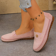 👡 Pantofi eleganți din piele întoarsă (suede) moale, cu talpă confortabilă