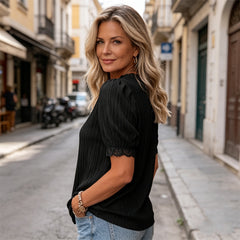 💞👕 Tricou casual modern din bumbac și in – confortabil și respirabil ✨🌿