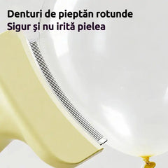 🐾 Perie Profesională pentru Îndepărtarea Părului Mort la Câini și Pisici: Delicată, Eficientă și o Casă Fără Păr! ✨💖