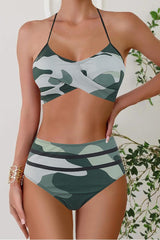 🏖️🏝️【S~5XL】👙Set de costum de baie cu imprimeu, mărime mare