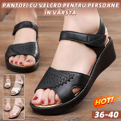 【36-40】Sandale din piele naturală cu platformă mică (3 cm) – confortabile, antiderapante, ideale pentru vară