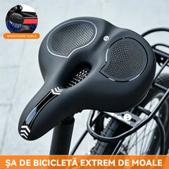Scaun de Bicicletă Ultra Confortabil și Lat – Umplutură cu Spumă de Înaltă Densitate, Calmare Dureri, Anti-Șoc pentru MTB și Cursieră