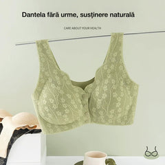 【Set de 5 Bucăți】Sutien de Damă Fără Balene, cu Închidere Frontală【Potrivit pentru 40–100 kg】