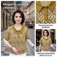 Top Elegant cu Imprimeu Geometric: Stil și Confort până la mărimea 4XL! ✨
