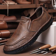 👍【Piele Naturală de Bovine de Calitate Premium】Pantofi Casual Fashion pentru Bărbați