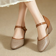 【35-40】Sandale elegante cu platformă mică｜Confortabile și ușor de purtat｜Design retro, perfecte pentru zi de zi