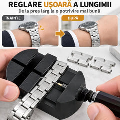 🛠️ Set 11 Piese pentru Reglarea Brățării de Ceas – Ajustează Lungimea Simplu și Rapid acasă! Rezultate Profesionale fără Drumuri la Ceasornicar!