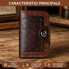 💼 Portofel Tactic din Piele de Vacă cu Închidere Magnetică – Capacitate Maxima, Structură 3-Fold, Ofertă 1+1 GRATIS! 📱💥