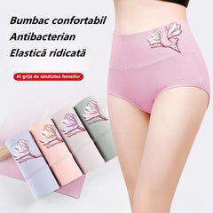 🩲🏆Cumpără 4, primești 4 gratis🔥【40-85 kg】Chiloți din bumbac fără cusături, antibacterieni