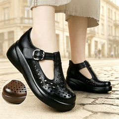 😍 Cel mai mic preț pentru o perioadă limitată 👡 Pantofi casual moderni cu decupaje și talpă moale — din piele naturală