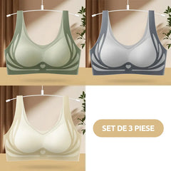 【Pachet de 3】Sutien pentru femei fără sârmă, dintr-o bucată❤️【40-85KG】