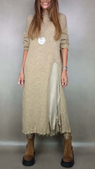 【ruha + pulóver】👗Új csipke szett, hasított fazon, pulóver fazon