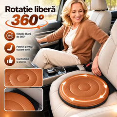 🚗 Perna Auto Rotativă 360° · Rotație Lină · Urcare și Coborâre Fără Efort · Ideală pentru Seniori, Gravide și Recuperare!