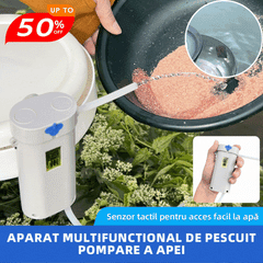 🔥Distribuitor inteligent de apă pentru pescuit cu inducție, artefact de aspirare a apei cu pompă automată de apă în aer liber