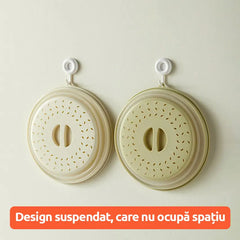 【2 buc】Capac Pliabil din Silicon TPR pentru Cuptorul cu Microunde, Anti-Stropire și Anti-Ulei, Clopot Multifuncțional pentru Încălzire și Prospețime, Economisire Spațiu