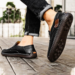 【38–48】Prémium kézzel készített valódi bőr mokaszin | Kényelmes, elegáns és tartós férfi lábbeli az őszi-téli szezonra