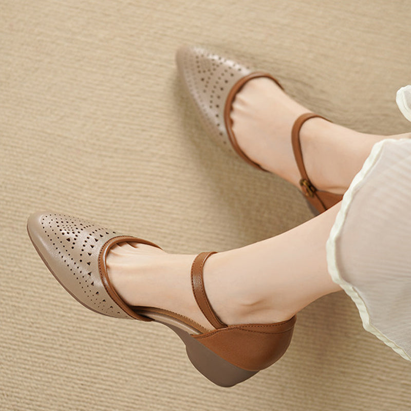 【35-40】Sandale elegante cu platformă mică｜Confortabile și ușor de purtat｜Design retro, perfecte pentru zi de zi