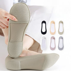 Set 6 perechi șosete invizibile damă | Talpă moale · anti-alunecare · respirabile