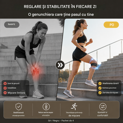 【4 buc】🏃‍♀️ Suport pentru genunchi 👉 Genunchiul tău are nevoie de timp. Acest plasture îți oferă exact asta.