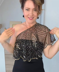 🔥Ofertă limitată în timp ⏰ Șal Vintage Lace Beaded